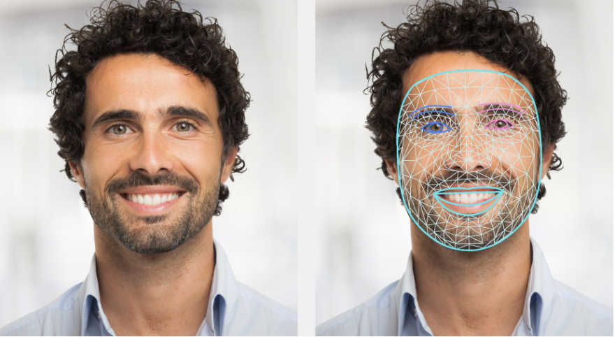 MediaPipe face landmark detection